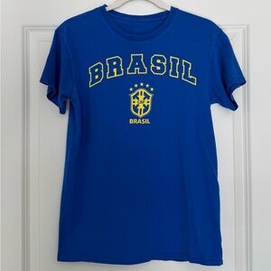 Blue Brasil Soccer / Futbol CBF T-Shirt